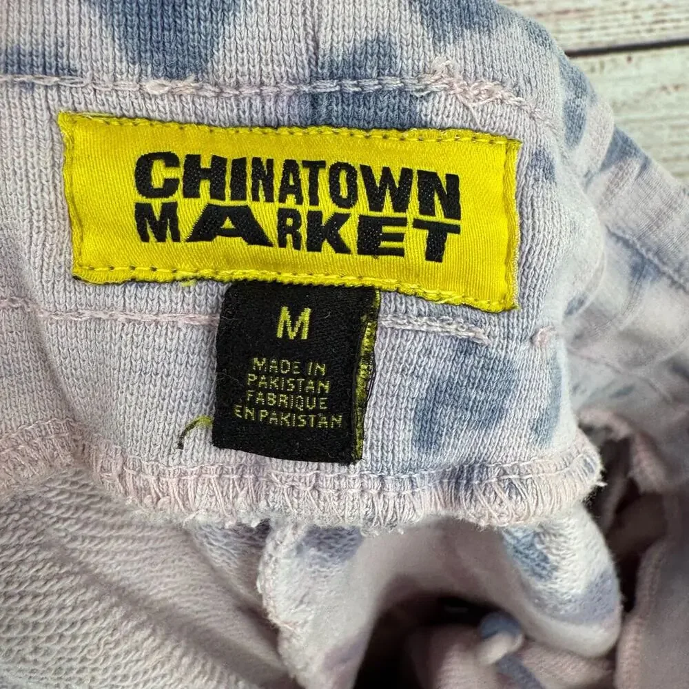 Chinatown Market Tie Dye Sweat Shorts Women's Size Medium Purple/Pink